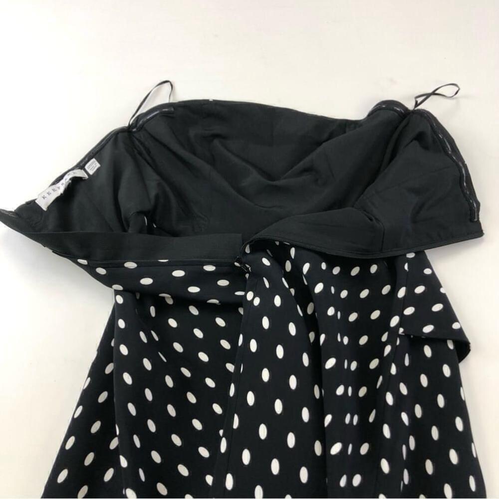 KEEPSAKE Soul Fire Mini Dress Size Small polka dot, black and white, strapless - Picture 13 of 15
